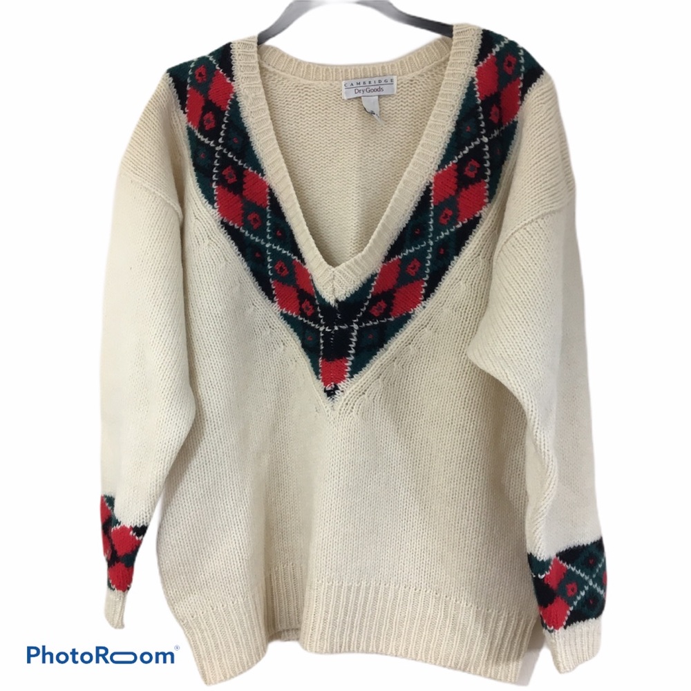 Vintage Cambridge Dry Goods Wool Sweater Size Medium